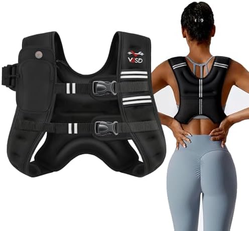 Weighted Vest Women 6lb/8lb/12lb/16lb/20lb/25lb/30lb for Walking Strength Training Running Fitness Weighted Vest Women f