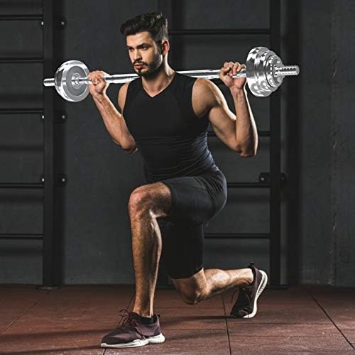 VIVITORY Adjustable Dumbbells Home Gym Workout Fitness Equipment, Chromed Weights, Metal Connecting Rod, 11/22/44/66/110