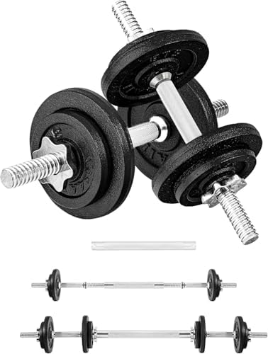 Yes4All Adjustable Dumbbell Set for Home Gym Workout Routines | Yes4All Star Lock Collar Adjustable Dumbbells Ideal for