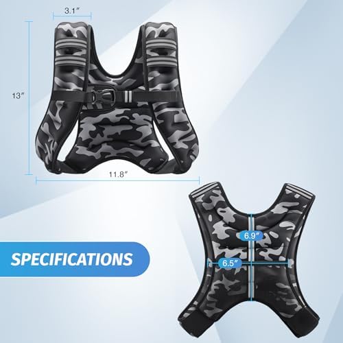 ZELUS 6lb Weight Vest for Workout and Strength Training | ZELUS ReflectiveWeight Vest for Running and Fitness | ZELUS 1