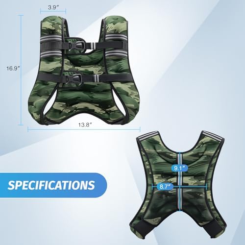 ZELUS 6lb Weight Vest for Workout and Strength Training | ZELUS ReflectiveWeight Vest for Running and Fitness | ZELUS 1