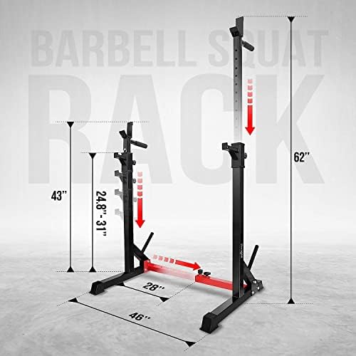Yes4All Home Gym Squat Rack - Multi-Function Weightlifting Station for Dips and Bench Presses Up to 600lbs | Yes4All Ad
