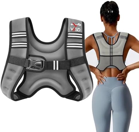 Weighted Vest Women 6lb/8lb/12lb/16lb/20lb/25lb/30lb for Walking Strength Training Running Fitness Weighted Vest Women f