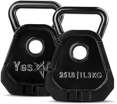Yes4All Special Shape Kettlebell for Advanced Training | Yes4All Upgraded Multifunctional Kettlebell Anti Slip Handle |
