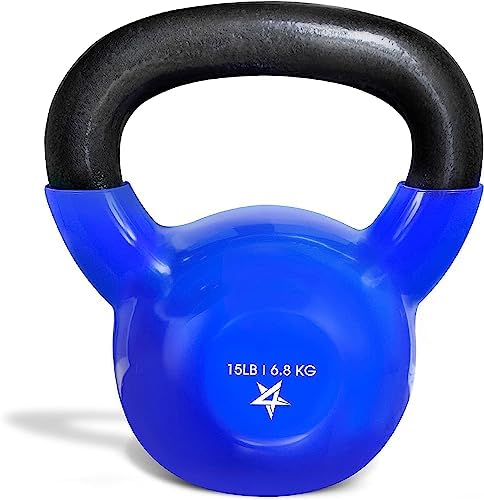 Yes4All 5-100 LB Kettlebells for Home Gym Exercises Fitness Full Body Workout Equipment