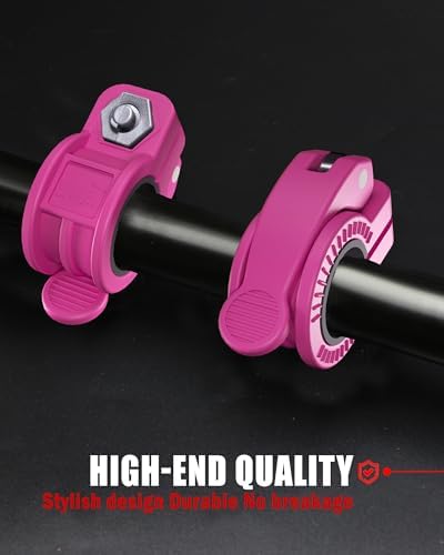 Multi-Size Adjustable Barbell Collar - Quick Release Weight Clips Pair for Dumbbell Bar - 1 inch Barbell Clamps | 1 inc