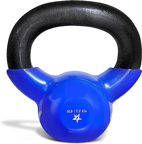Yes4All 5-100 LB Kettlebells for Home Gym Exercises Fitness Full Body Workout Equipment