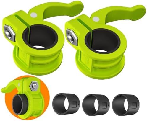 Multi-Size Adjustable Barbell Collar - Quick Release Weight Clips Pair for Dumbbell Bar - 1 inch Barbell Clamps | 1 inc