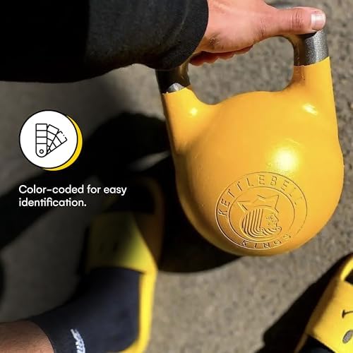 Kettlebell Kings Competition Kettlebells for Men & Women | 4-32 KG Weights Set for Home Gym | Strongest Hand Weights Wor
