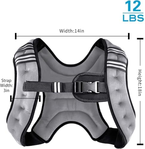 Henkelion Weighted Vest for Men Women Kids Weights Included