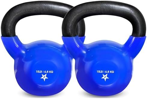 Yes4All 5-100 LB Kettlebells for Home Gym Exercises Fitness Full Body Workout Equipment
