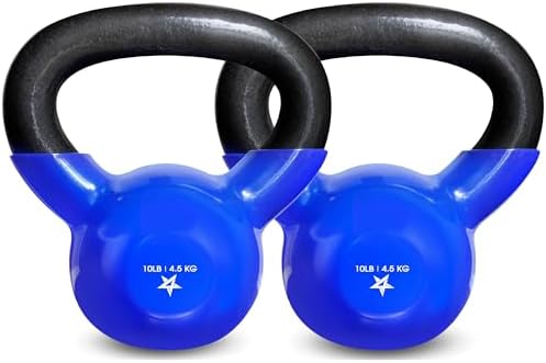 Yes4All 5-100 LB Kettlebells for Home Gym Exercises Fitness Full Body Workout Equipment