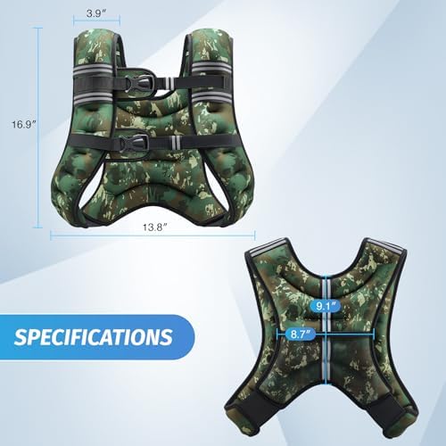 ZELUS 6lb Weight Vest for Workout and Strength Training | ZELUS ReflectiveWeight Vest for Running and Fitness | ZELUS 1
