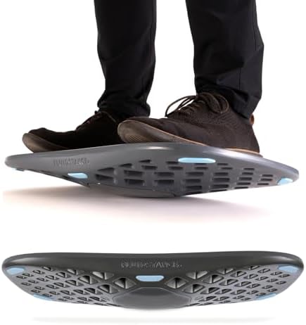 FluidStance Adult Standing Desk Balance Board for Anti-Fatigue Exercise - USA Made 360 Degree Wobble Board to Increase F