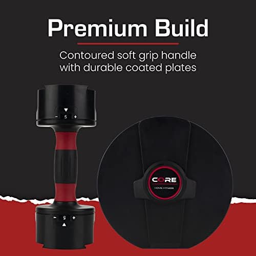 Affordable Dumbbells Adjustable Dumbbell Weight Set for Home Gym Workout | CORE FITNESS Adjustable Dumbbells Weight Set
