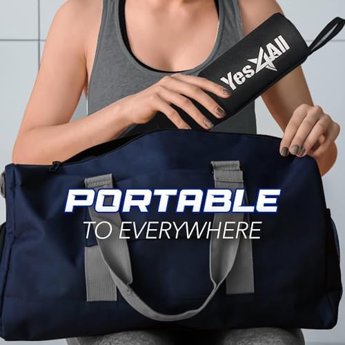 Yes4All Ergonomic Foam Bar Pad - Olympic Barbell Squat Pad - Athletes for Gym Workouts - Moisture-Wicking Padding - 6" x