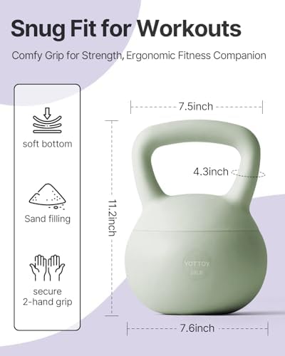 YOTTOY Soft Kettlebell Workout Equipment for Home Users to Ensure Strength and Safety
| YOTTOY Soft Anti-Slip Grip Kett - Image 26