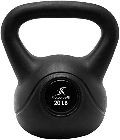 ProsourceFit Vinyl Plastic Kettlebell for Home Gym Beginneralsy ProsourceFit Vinyl Plastic Kettlebell for Home Workouts