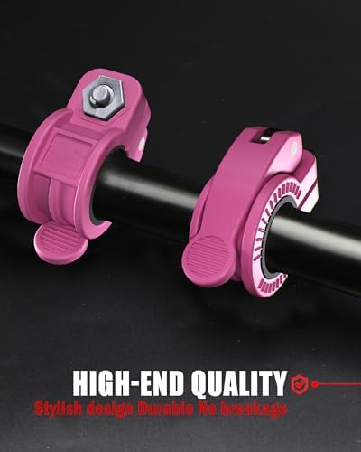 Multi-Size Adjustable Barbell Collar - Quick Release Weight Clips Pair for Dumbbell Bar - 1 inch Barbell Clamps | 1 inc