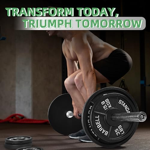 Fitvids 2-Inch Olympic Cast Iron Weight Plate for Strength Training & Weightlifting: Multiple Sizes, Strong & Durable Fi - Image 28