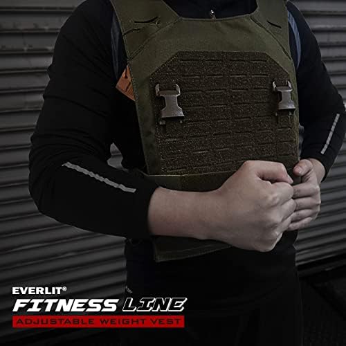 EVERLIT Adjustable Weighted Vest 14 Lbs/ 20 Lbs | Fitness Workout Running | Men Women