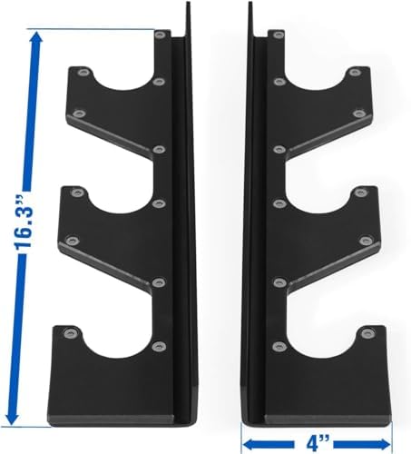Yes4All Vertical Wall Mount Olympic Barbell Holder for Home Gym Storage | Yes4All Hanging Barbell Rack for Home Fitness