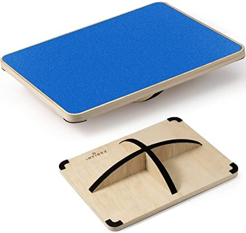 Multi-Optional Anti-Slip Wobble Board for Desk Balance Training | Extra-Large Rocker Board for Core Strengthening Exerc