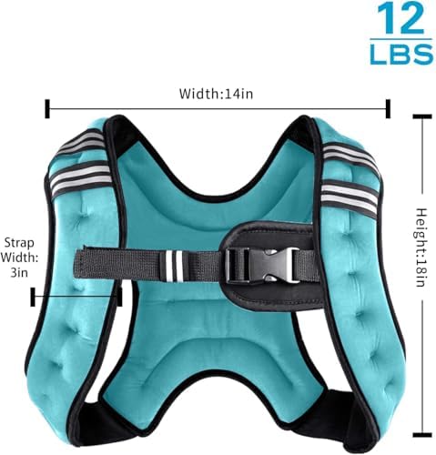Henkelion Weighted Vest for Men Women Kids Weights Included