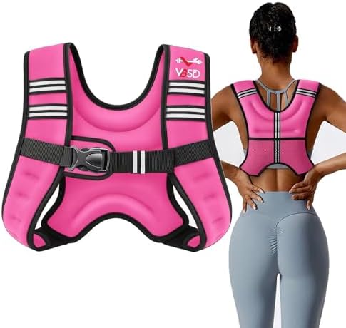Weighted Vest Women 6lb/8lb/12lb/16lb/20lb/25lb/30lb for Walking Strength Training Running Fitness Weighted Vest Women f