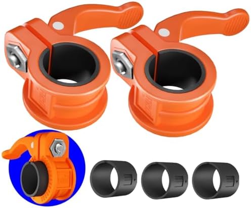 Multi-Size Adjustable Barbell Collar - Quick Release Weight Clips Pair for Dumbbell Bar - 1 inch Barbell Clamps | 1 inc