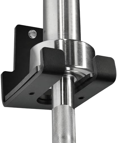 Yes4All Vertical Wall Mount Olympic Barbell Holder for Home Gym Storage | Yes4All Hanging Barbell Rack for Home Fitness