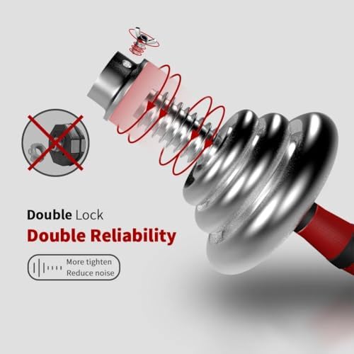 Adjustable Dumbbell Set 44lb/66lb/110lb Home Weight Lifting Professional Dumbbell for Home Gym with Carrying Bag Silver