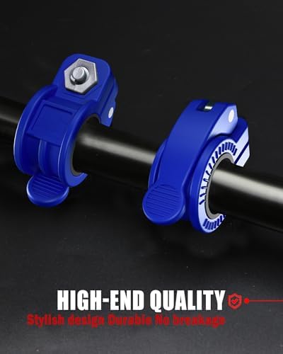 Multi-Size Adjustable Barbell Collar - Quick Release Weight Clips Pair for Dumbbell Bar - 1 inch Barbell Clamps | 1 inc