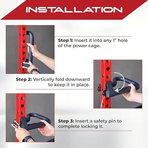 Yes4All Heavy Duty Barbell Holders J-Hooks & Attachments for 2x2 & 3x3 Power Racks – Ideal for Home Gympaginate - Image 52
