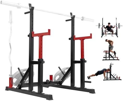 Yes4All Home Gym Squat Rack - Multi-Function Weightlifting Station for Dips and Bench Presses Up to 600lbs | Yes4All Ad