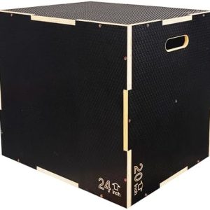 Fitvids 3 in 1 Non-Slip Plyo Box for All Fitness Levels and Workouts | Fitvids Plyometric Box with Multiple Sizes for H