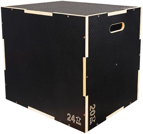 Fitvids 3 in 1 Non-Slip Plyo Box for All Fitness Levels and Workouts | Fitvids Plyometric Box with Multiple Sizes for H