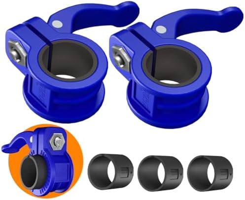 Multi-Size Adjustable Barbell Collar - Quick Release Weight Clips Pair for Dumbbell Bar - 1 inch Barbell Clamps | 1 inc