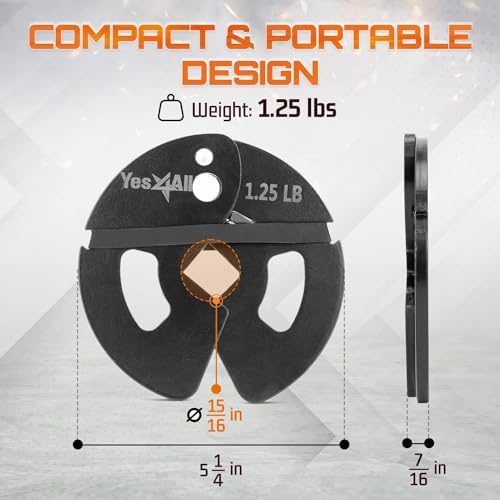 Yes4All Fractional Weight Plates Set for Dumbbell and Olympic Barbell Weightlifting Yes4All Fractional Weight Plates