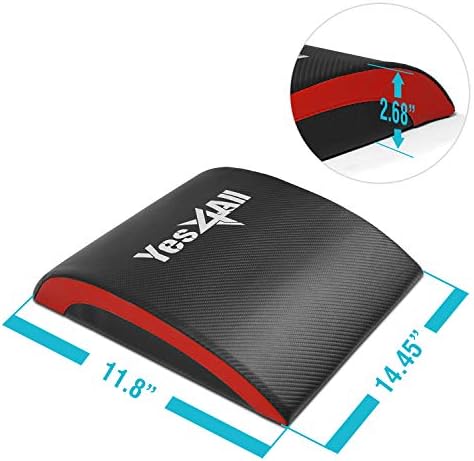 Yes4All Foldable Ab Workout Equipment for Home Gym Core Training | Yes4All Sit Up Mat for Floor Exercises Back Stretchi