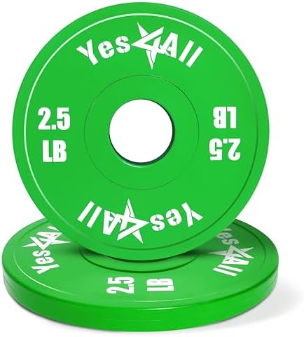 Yes4All Fractional Weight Plates Set for Dumbbell and Olympic Barbell Weightlifting Yes4All Fractional Weight Plates