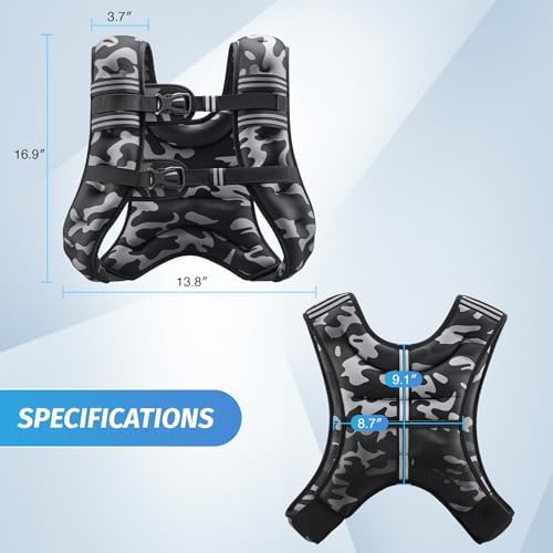 ZELUS 6lb Weight Vest for Workout and Strength Training | ZELUS ReflectiveWeight Vest for Running and Fitness | ZELUS 1