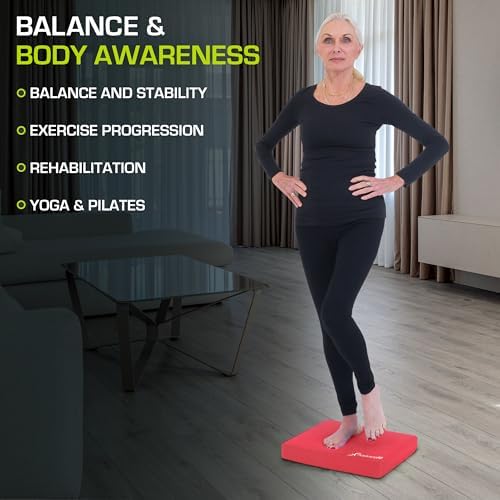 ProsourceFit Exercise Balance Pad - Large Cushioned Non-Slip Foam Mat & Knee Pad for Fitness Yoga Stability Training Phy - Image 17