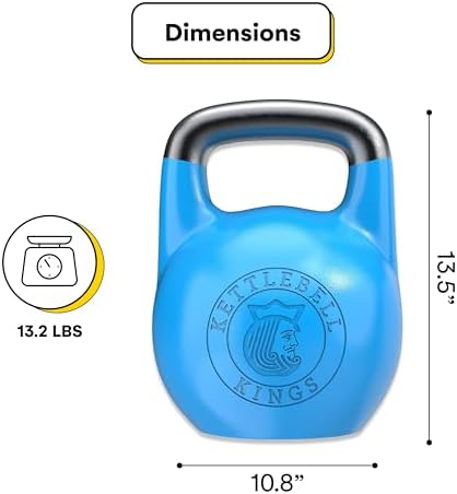 Kettlebell Kings Competition Kettlebells for Men & Women | 4-32 KG Weights Set for Home Gym | Strongest Hand Weights Wor