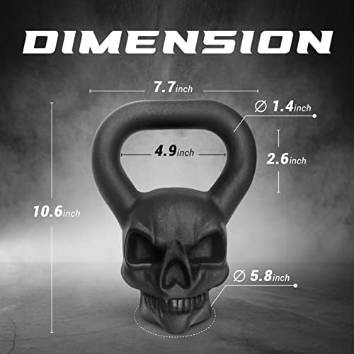 Yes4All Special Shape Kettlebell, Upgraded & Multifunctional for Advanced Training, Solid Cast Iron Powder Coated Anti S