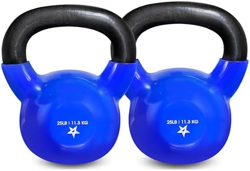 Yes4All 5-100 LB Kettlebells for Home Gym Exercises Fitness Full Body Workout Equipment