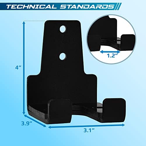 Yes4All Vertical Wall Mount Olympic Barbell Holder for Home Gym Storage | Yes4All Hanging Barbell Rack for Home Fitness