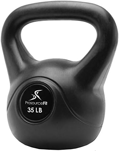 ProsourceFit Vinyl Plastic Kettlebell for Home Gym Beginneralsy ProsourceFit Vinyl Plastic Kettlebell for Home Workouts