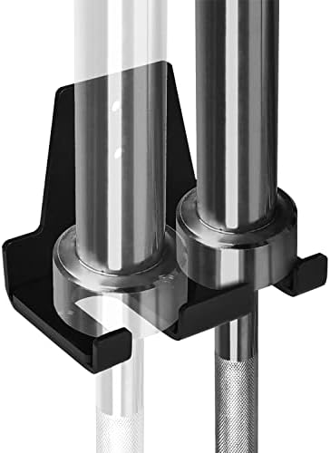 Yes4All Vertical Wall Mounted Olympic Barbell Holder for Home Gym Storage | Yes4All Hanging Barbell Rack with Barbell S