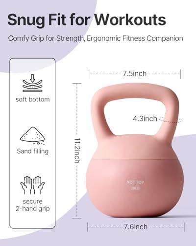 YOTTOY Soft Kettlebell Workout Equipment for Home Users to Ensure Strength and Safety
| YOTTOY Soft Anti-Slip Grip Kett - Image 8